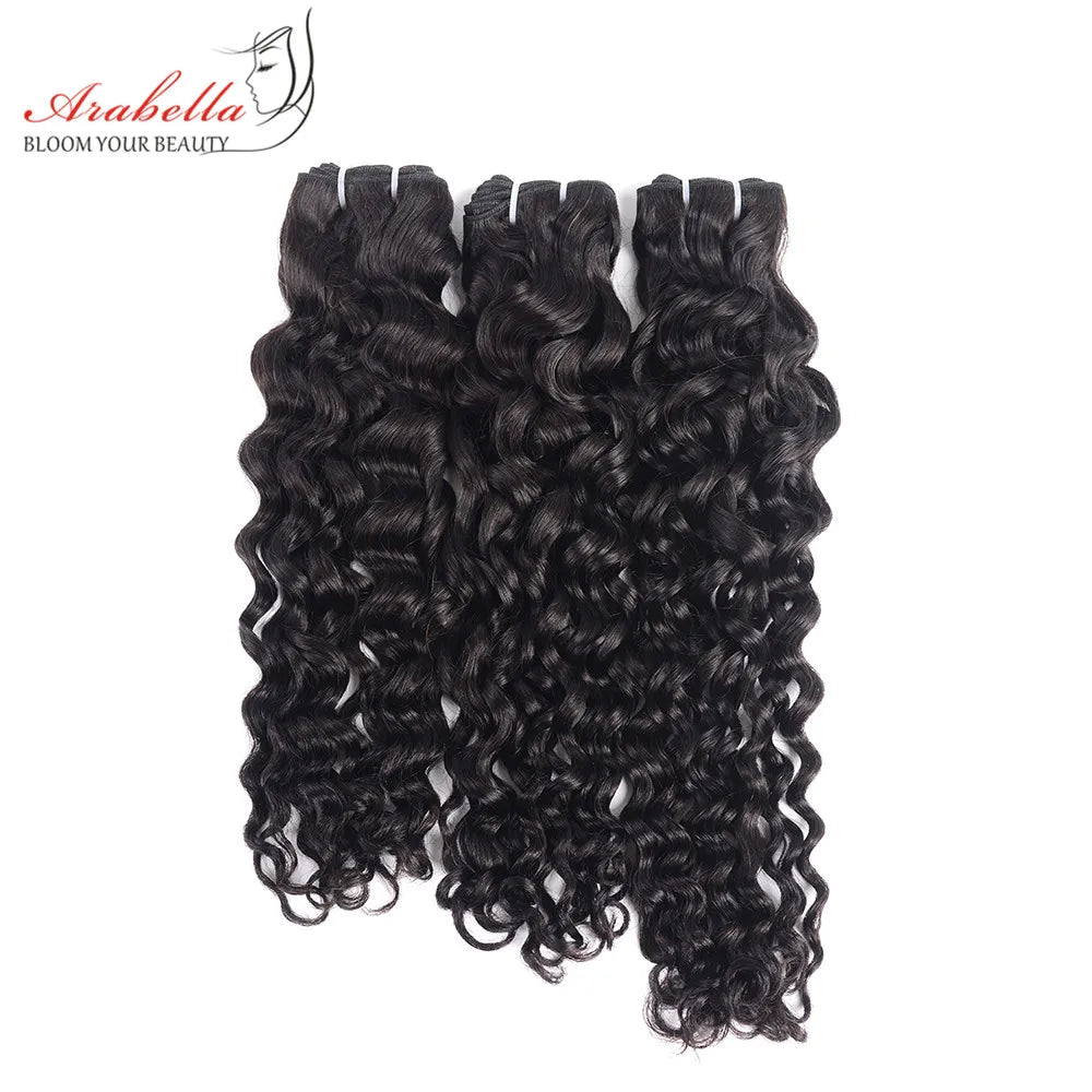 HD Quality Super Double Drawn Water Wave Human Hair Bundles