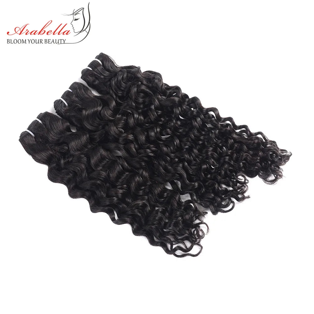 HD Quality Super Double Drawn Water Wave Human Hair Bundles