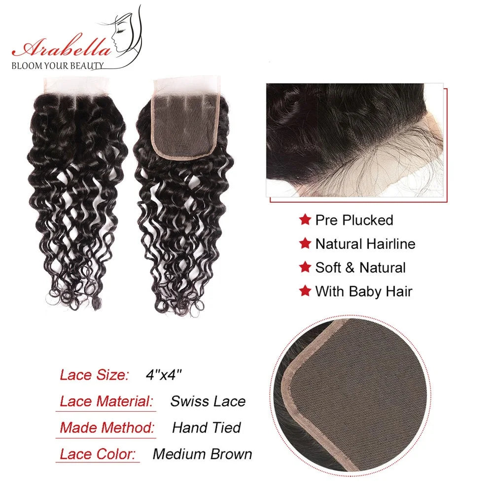 HD Quality Super Double Drawn Water Wave Human Hair Bundles