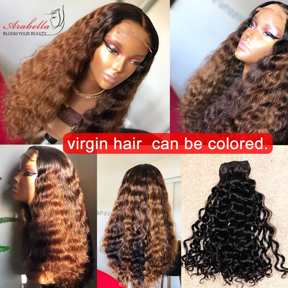 HD Quality Super Double Drawn Water Wave Human Hair Bundles