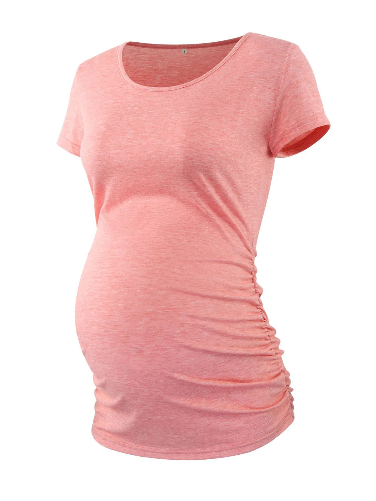 Top V neck High Quality Ruched Maternity T Shirts